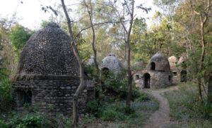 RISHIKESH, INDIA-MARCH 27: The meditation cellars in the ashram where the Beatles stayed in 1968 on march 27,2017 in Rishikesh, India. (photo by Virginie Clavieres/Paris Match via Getty Images)